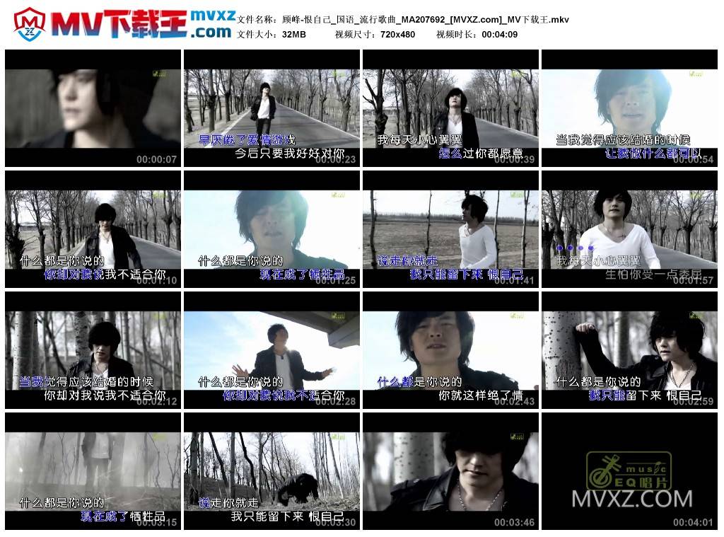 顾峰-恨自己_国语_流行歌曲_MA207692